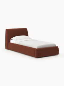 Letto singolo in bouclé con contenitore Cloud