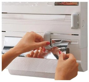 Porta pellicola e alluminio da parete da parete bianco in plastica Parat – LEIFHEIT