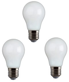 e3lighte3light - 3-pack Lampadina LED 5,6W (806lm) Opale CRI95 Dimmerabile E27