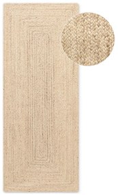 Passatoia colore naturale chiaro in iuta reversibile e tessuta a mano 80x200 cm Sharmila Natural White – Hanse Home