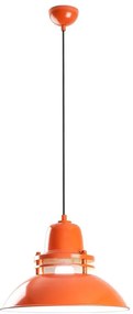 Lampadario a sospensione su cavo TIBET 1xE27/40W/230V arancione