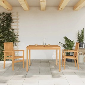 Set Da Pranzo Per Giardino 3 Pz İn Legno Massello Di Teak /