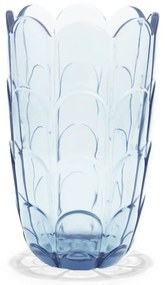 Vaso azzurro in vetro fatto a mano altezza 19 cm Lily - Holmegaard
