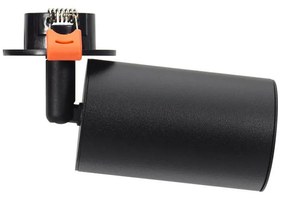 Faretto GU10 da Incasso Orientabile Foro Ø51mm - Nero