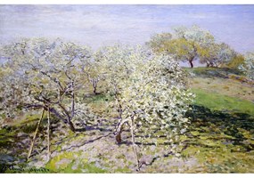 Riproduzione di un dipinto , 90 x 60 cm Claude Monet - Spring - Fedkolor