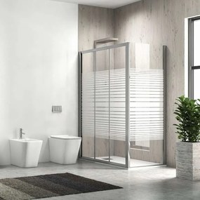 Kamalu - box doccia 70x160 altezza 180 cm apertura scorrimento kp3000s