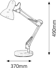 Brilagi - Lampada da tavolo LED ROMERO 1xE27/10W/230V verde