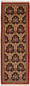 Ghom Tappeto 250 x 70 Marrone (Iran) Annodato A Mano