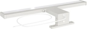 Lampada LED da Specchio 35cm 4W Grigio Chiaro Tripla Installazione Colore Bianco Caldo 3.000K