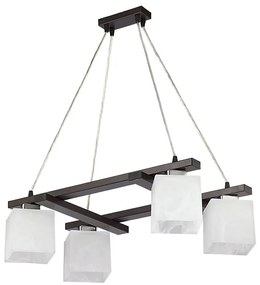 Jupiter 1098 - PO4 - Lampadario a sospensione POLA 4xE27/60W/230V wengé