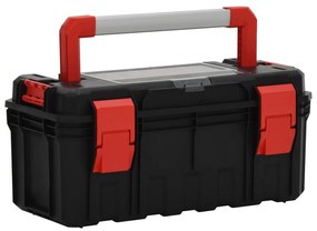 Cassetta Degli Attrezzi Nera E Rossa 55x28x26,5 Cm /