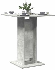Tavolo Da Bistrot Grigio Cemento 60x60x75 Cm Legno Multistrato /