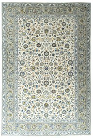 Kashan Tappeto 260x390 Beige (Iran) Annodato A Mano