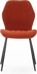 Set di sedie da pranzo color mattone 4 pz pezzi Milu - Marckeric