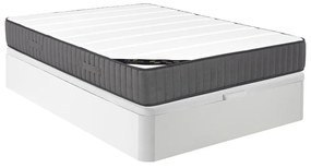 Set 140x190 Rete vano Bianco+Mater. ibrido molle insac. 7 zone schiuma alta resilienza sp.26cm - AUDACE di PALACIO