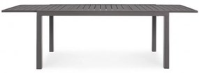 Tavolo per esterno allungabile in alluminio Caffè HILDE YK14 160-240x90x h75 cm