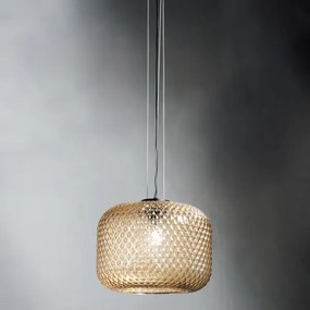 Lampada sospensione vetro soffiato Ambra - BRANDY D40 cm