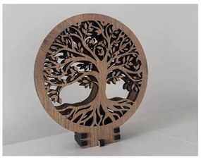 Li-Go 23648/DUB2 - Decorazione da tavolo dimmerabile a LED, 12W/230V, 30x31 cm, rovere