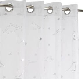 Tenda sottile bianca/argentata 140x260 cm Dinos – Casa Selección