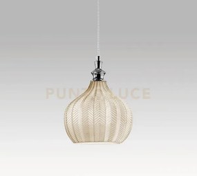 Cleofe s/11 - lampadario sospeso 1 luce attacco e27 in vetro colore...