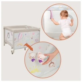 Lionelo - Recinto gioco MILLE PLUS Grigio Beige