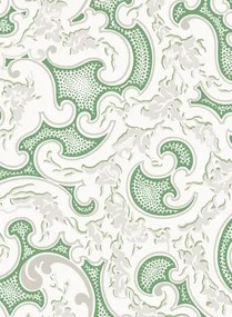 Florale Tapete Volutes von Isidore Leroy - Vert