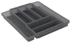 Credenza in plastica grigia per cassetto 39,7 x 34 cm Domino - Rotho
