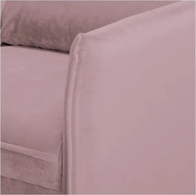 Divano lavanda con rivestimento in velluto 138 cm Juli – Ropez