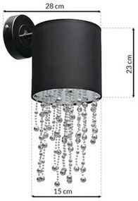 Applique ALMERIA 1xE27/60W/230V