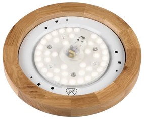 Brilagi - Plafoniera a LED BELLADONNA LED/20W/230V Ø 30 cm bianco/rovere