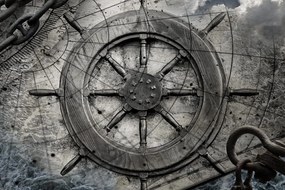 Quadro su tela – Timone da marinaio