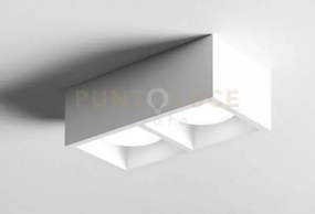 Mylasa soffitto o parete 2 luci cubotto lm attacco gx53 l.21x11cm