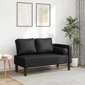 Sdraio Con Cuscini Nero İn Similpelle /