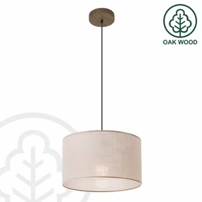 Brilagi - LED Lampadario a cavo ANTHONY 1xE27/60W/230V rovere/noce/beige