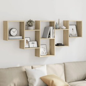 Scaffale A Parete Rovere Sonoma 159x18x66 Cm İn Truciolato /