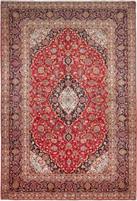 Kashan Tappeto 200 x 300 Rosso (Iran) Annodato A Mano