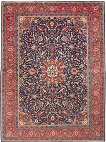 Mahal Tappeto persiano 360x270 Blu (Iran) Annodato A Mano