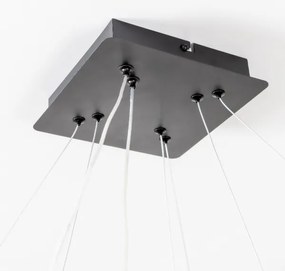 Brilagi - Lampadario dimmerabile LED a sospensione su cavo FALCON SLIM LED/78W/230V 50x50 cm nero + telecomando