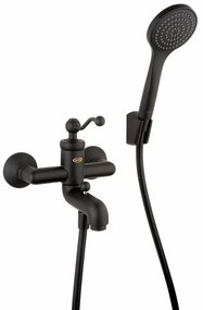 Rubinetto per vasca getto laminare cristallino Lingaa per muro nero JACUZZI RUBINETTERIA