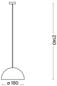 Ideal Lux - Lampadario a sospensione con filo FOLK 1xE27/60W/230V diametro 18 cm marrone