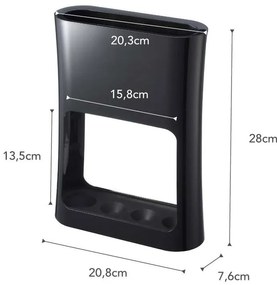 Portaombrelli nero Oval - YAMAZAKI