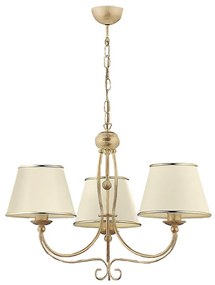 Jupiter 513 - LA-3-E - Lampadario a sospensione con catena LAURA 3xE27/60W/230V