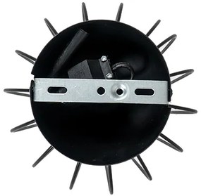 Plafoniera moderna nera a filo metallico - Palica