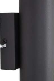 Applique moderna nera 2 luci - Jeana