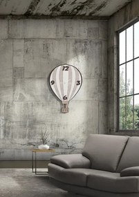 Orologio da parete legno laminato 41X59 cm RSN - MONGOLFIERA