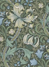 House of Hackney Carta da parati Golden Lily - Verde