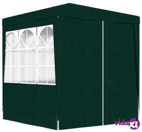 vidaXL Gazebo Professionale con Pareti 2,5x2,5 m Verde 90 g/m²
