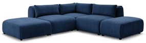 Divano angolare blu scuro (variabile) Jeanne - Bobochic Paris