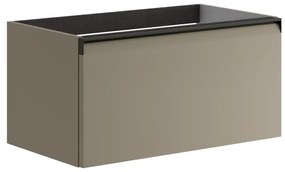 Mobile da bagno sotto lavabo Fusion marrone opaco L 79.5 x H 40 x P 45.5 cm 1 cassetto, lavabo non incluso