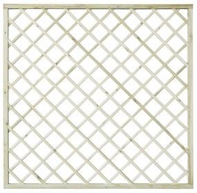 Pannello grigliato in legno naturale Diago maglia 120x120 mm L 180 x H 180 cm, spessore 32 mm